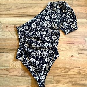 Free People one shoulder bodysuit